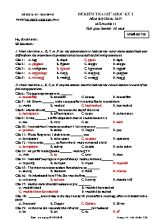 Đề kiểm tra giữa học kì I môn Tiếng Anh Lớp 11 - Mã đề thi 326 - Năm học 2016-2017 - Trường THPT Nguyễn Trãi